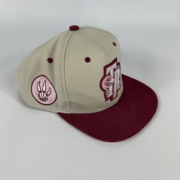 Mitchell & Ness NBA Toronto Raptors Pink Merlot Snapback Hat Cap New - Picture 2 of 7